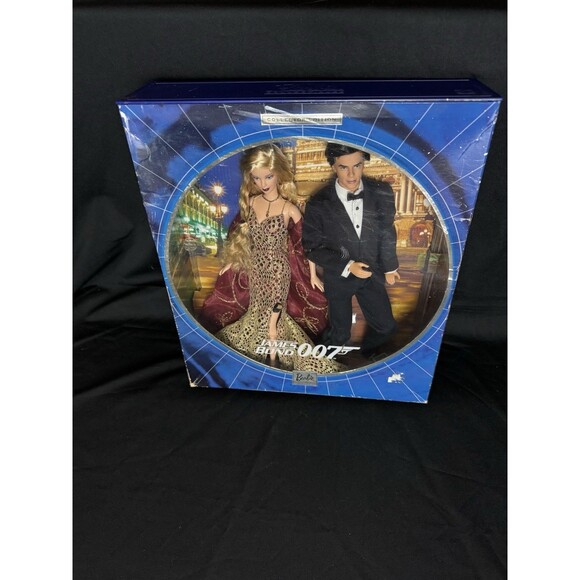2002 Mattel JAMES BOND 007 BARBIE & KEN Collector Edition Fashion Dolls Set - Picture 2 of 8